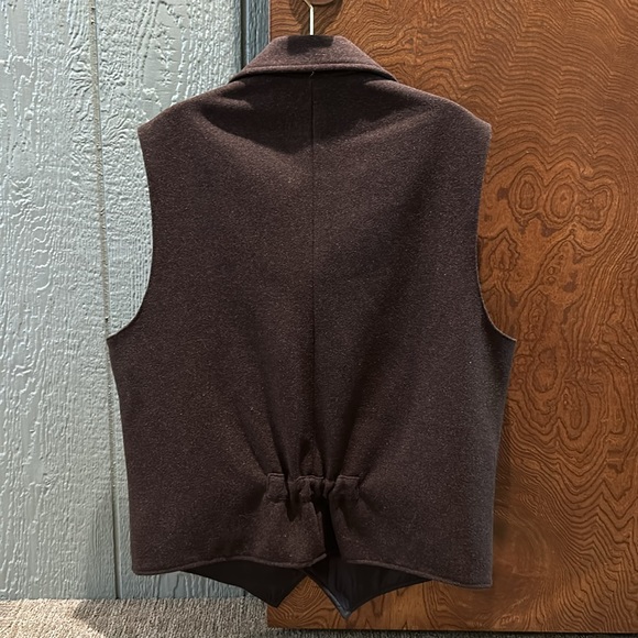 Powder River Outfitters Panhandle brown wool vest - M - Picture 5 of 5